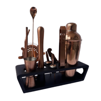 12 Pcs Rose Gold Mixology Tool Kit