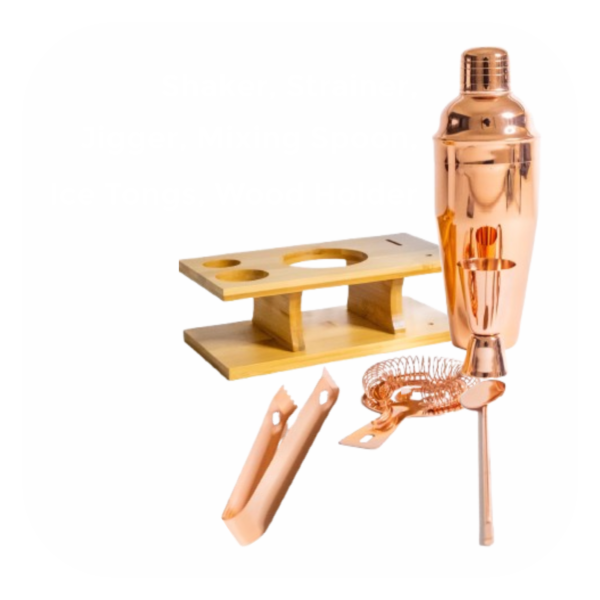 6-Piece Gold Mixology Tool Kit - Image 2